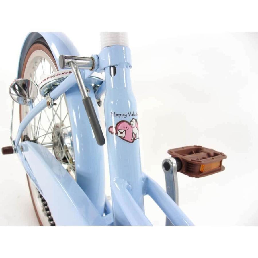 20インチ 身長115〜130cm 子供用自転車 バレンタイン2 サックスブルー