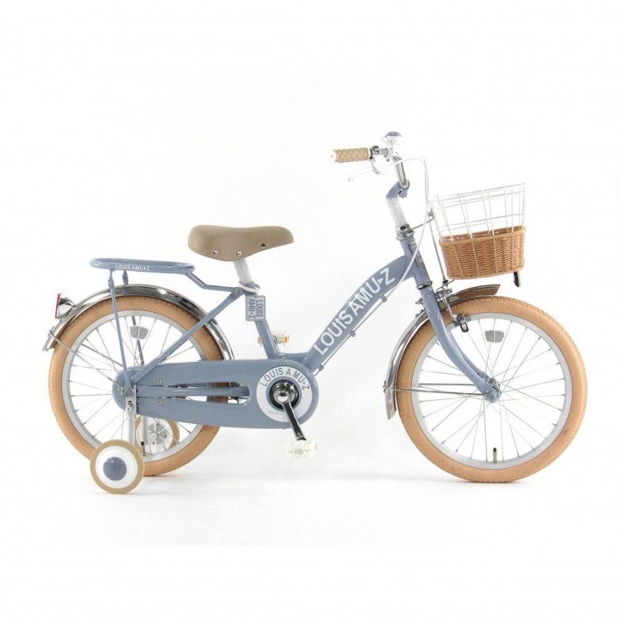 18インチ 身長105〜115cm 子供用自転車 アミューズ2（ブルーグレー