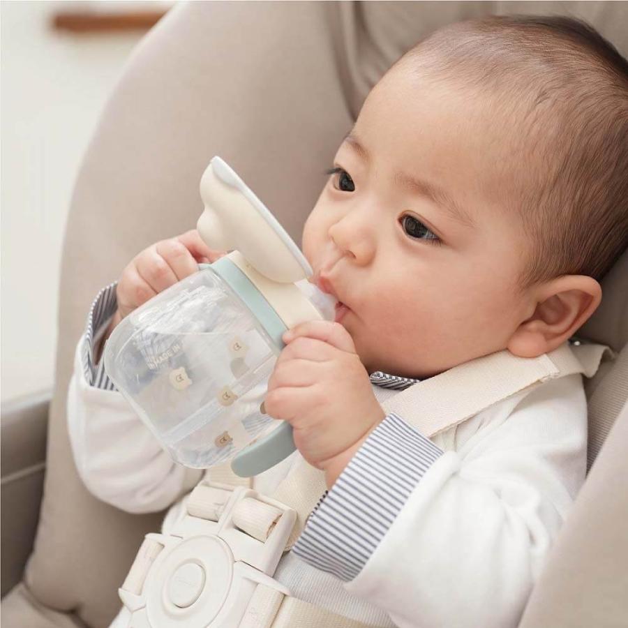 Combi コンビ ラクマグ はじめてストロー 240ml Q もくば 4カ月