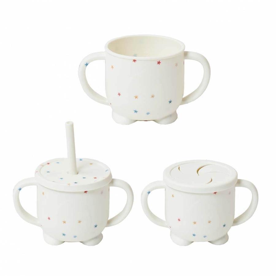 dear BABY ディアベビー マグ（ストロー＆スナックセット）ビーズ入り