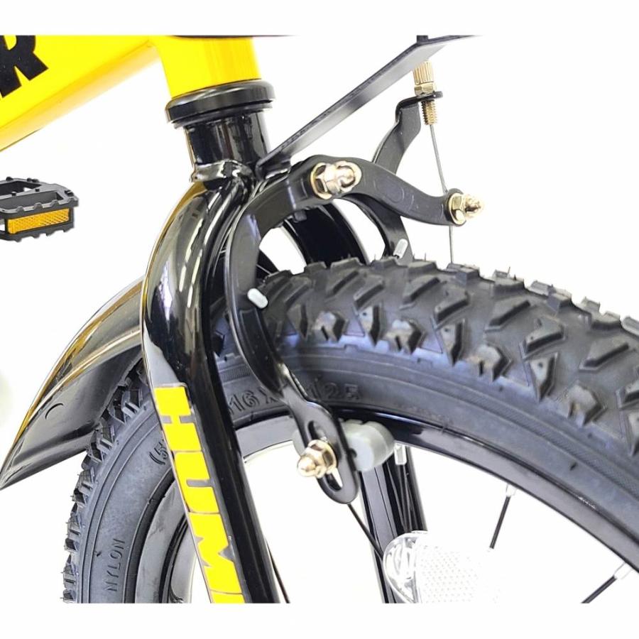 16インチ 身長100cm〜 子供用自転車 ハマーキッズ 16HY-TZ（イエロー