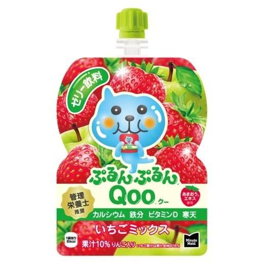 ミニッツメイド ぷるんぷるんQOO（クー）いちごミックス 125g ゼリー