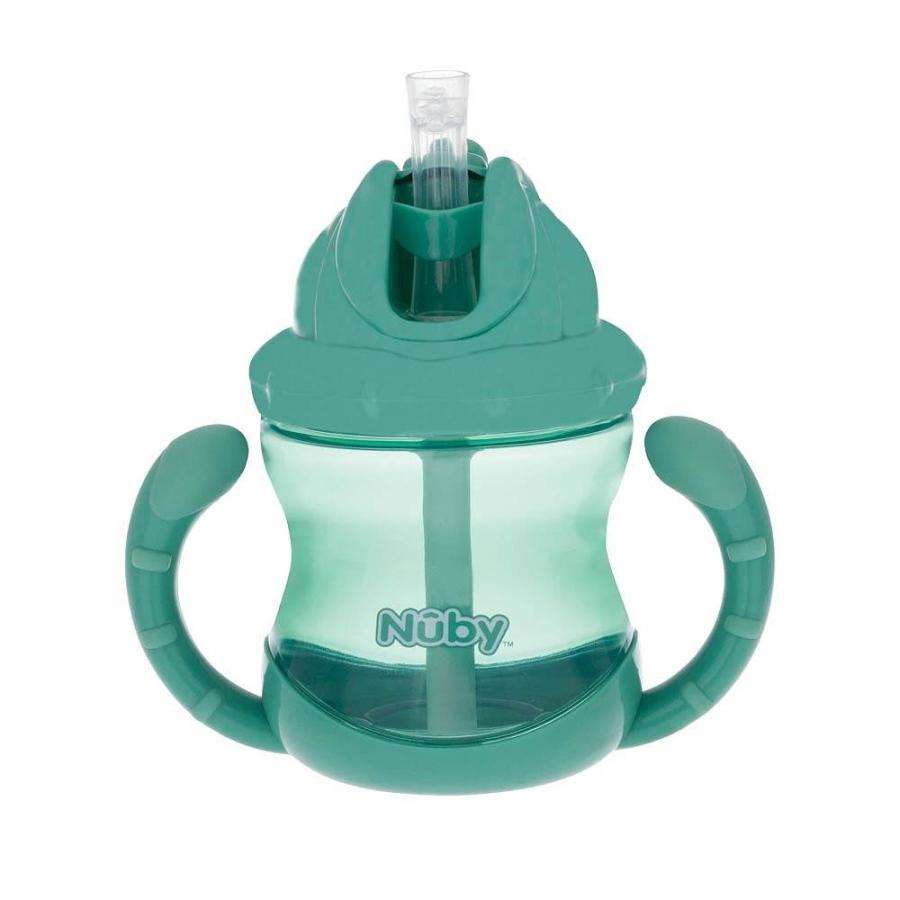 Nuby ヌービー Flip N Sip ツインハンドルマグカップ (グリーン