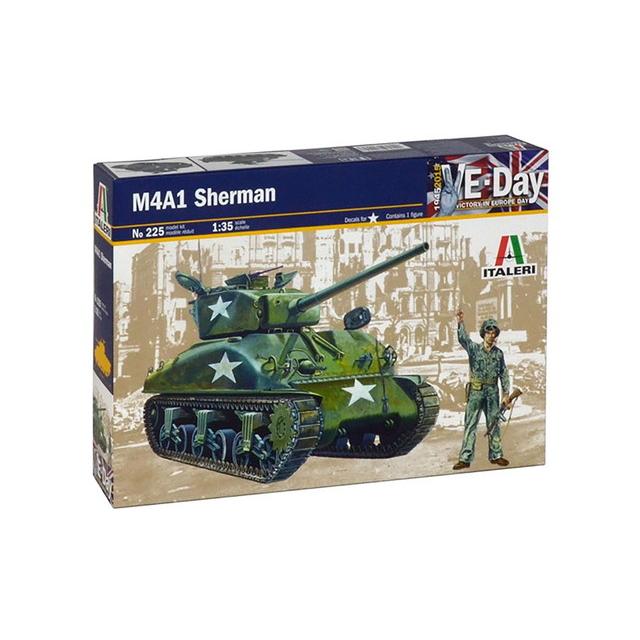 イタレリ 1/35 WW.II アメリカ軍 M4A1 シャーマン 1944/45 プラモデル
