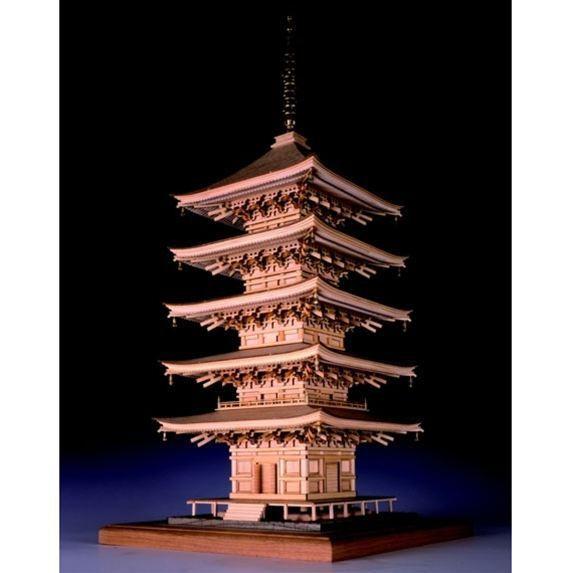 送料無料 ウッディジョー 木製建築模型 1/75 瑠璃光寺 五重塔 送料無料 ウッディジョー 木製建築模型 1/75 瑠璃光寺 五重塔