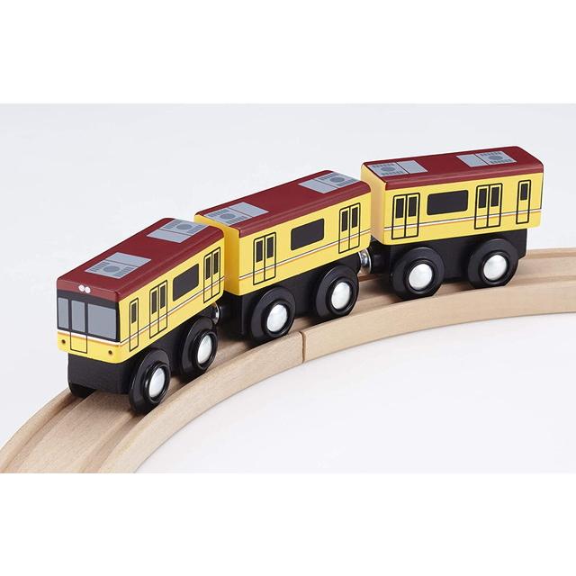 moku TRAIN　東京メトロ銀座線１０００系 　3両セット　木製玩具 木製おもちゃ 木製レール｜toystadium-hobby｜02
