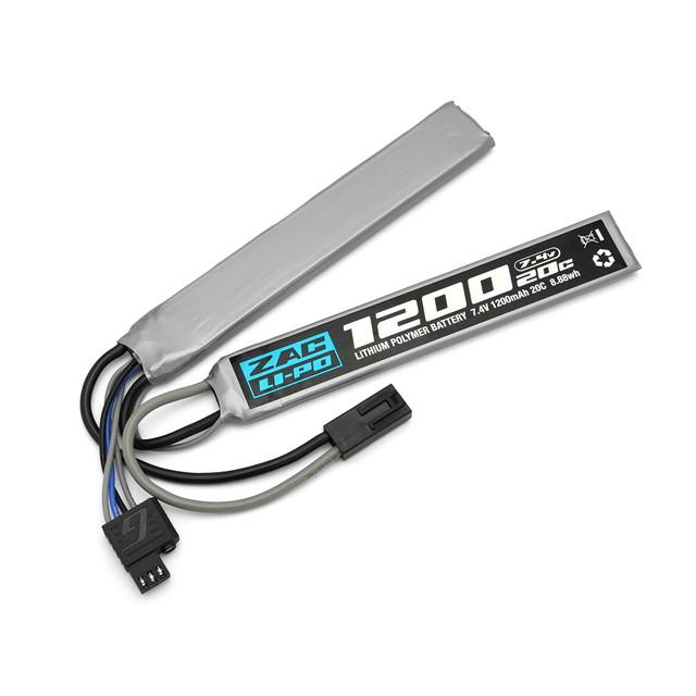 ジーフォース ZAC LiPo 7.4V 1200mAh SOPMOD対応 サドルパック 電動
