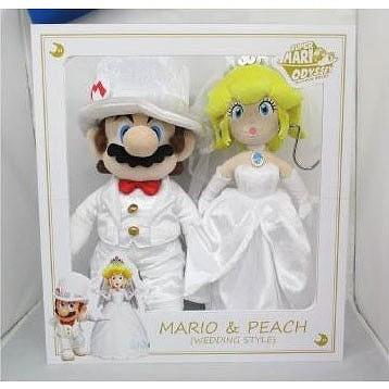 スーパーマリオ オッデセイ Od04 マリオ ピーチ ウェディングセット ぬいぐるみ 高さ38 40cm トイスタジアム Goodバリュー 通販 Yahoo ショッピング