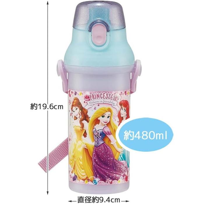 水筒 ディズニー プリンセス 24 480ml 子供用 抗菌 プラスチック製 子供に優しい 軽量 日本製｜toystadium-hobby｜03