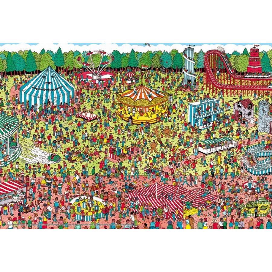 ジグソーパズル 1000マイクロピース Where's Wally? 休日の遊園地 26