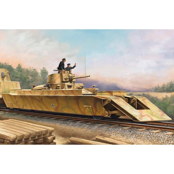 HOBBY BOSS 1/72 ドイツ 装甲列車 編成BP-42/戦車運搬車 プラモデル