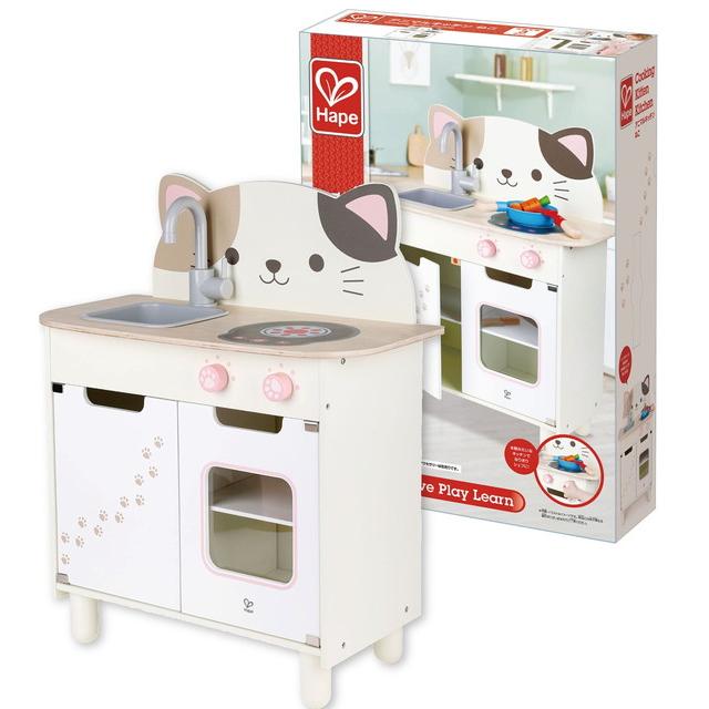 アニマルキッチン ねこ E8809 おままごと 木製玩具 Hape(ハペ アニマルキッチン ねこ E8809 おままごと 木製玩具 Hape(ハペ