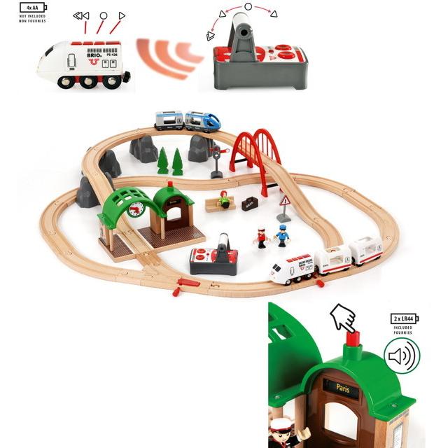 数量限定】 リモートコントロールトラベルセット 33277 BRIO 木製玩具