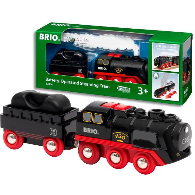 バッテリーパワー スチームトレイン BRIO 33884 水蒸気機関車 : トイ