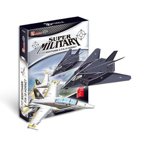 3D立体パズル　ペーパークラフト　戦闘機 Nighthawk&Hornet P629h｜toystadium-jigsaw