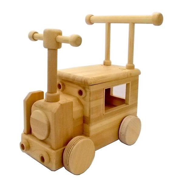 職人の手作り！　おおきな木のおもちゃ　きかんしゃ　木製玩具　国産｜toystadium-woodentoy