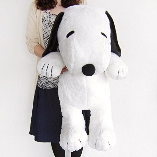 PEANUTS スヌーピー HUGHUG ハグハグ ぬいぐるみ 2L 黒 座高55cm  
