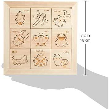 木のおもちゃ  ヒノキの昆虫パズル NH-03   MOCCOの森シリーズ　知育玩具 プレゼント 対象年齢5歳〜｜toystadium-woodentoy｜03