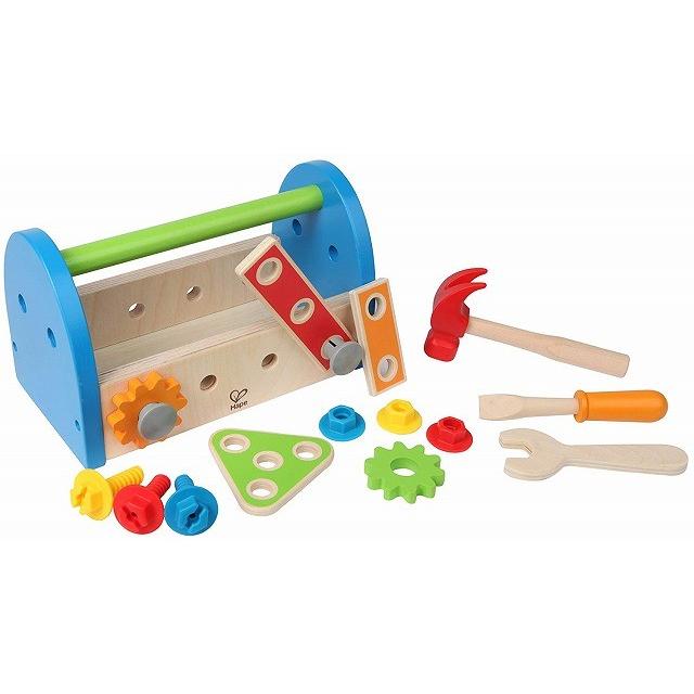 木のおもちゃ カーペンター ツールボックス E3001　対象年齢 :3歳以上｜toystadium-woodentoy