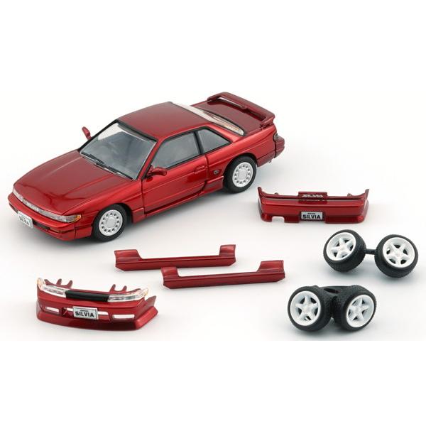 BM CREATIONS 1/64 日産 シルビア S13 メタリックレッド RHD 完成品ダイキャストミニカー 64B0300　送料無料｜toystadiumookawaya｜03