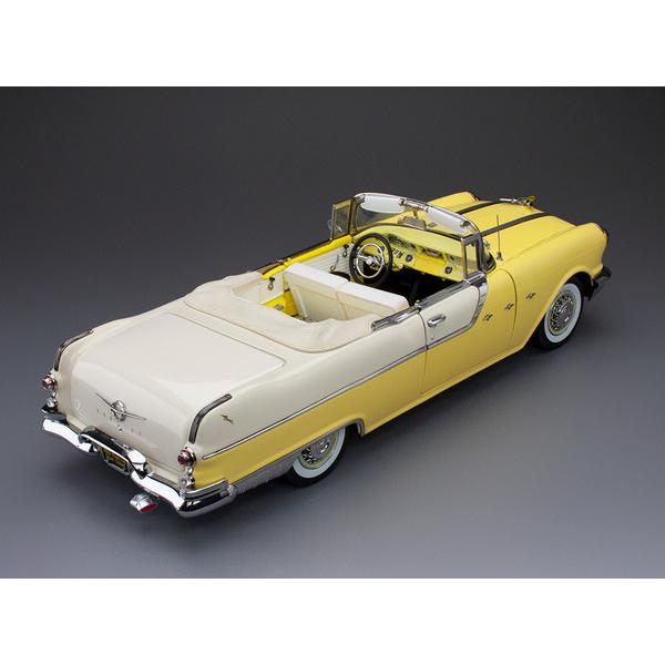 SUNSTAR 1/18 ポンティアック スターチーフ オープンコンバーチブル 1955 ホワイトミスト/アバロンイエロー 5059　送料無料