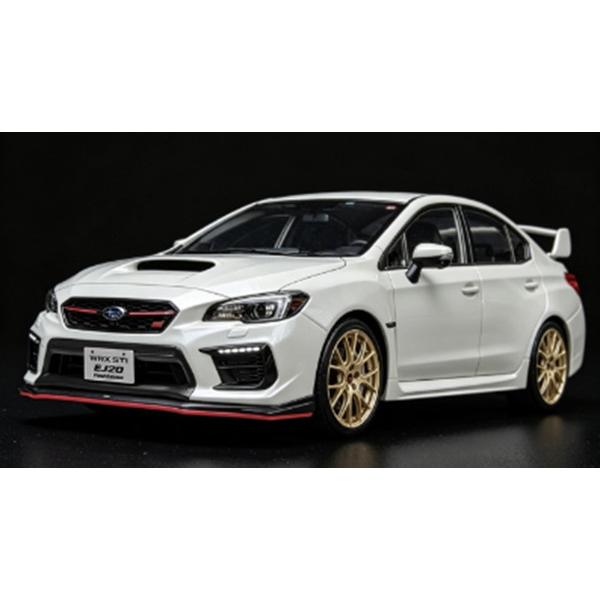 スバル WRX STI ホワイト ミニカー1/18 7月発売予定】 SUNSTAR 1/18 スバル WRX STI EJ20 ファイナル