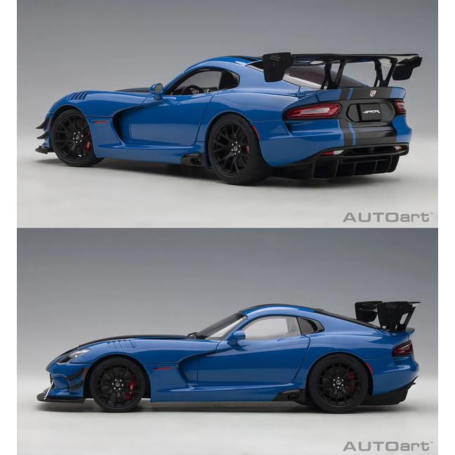 AUTOart 1/18 ダッジ バイパー ACR ブルー/ブラック・ストライプ 完成