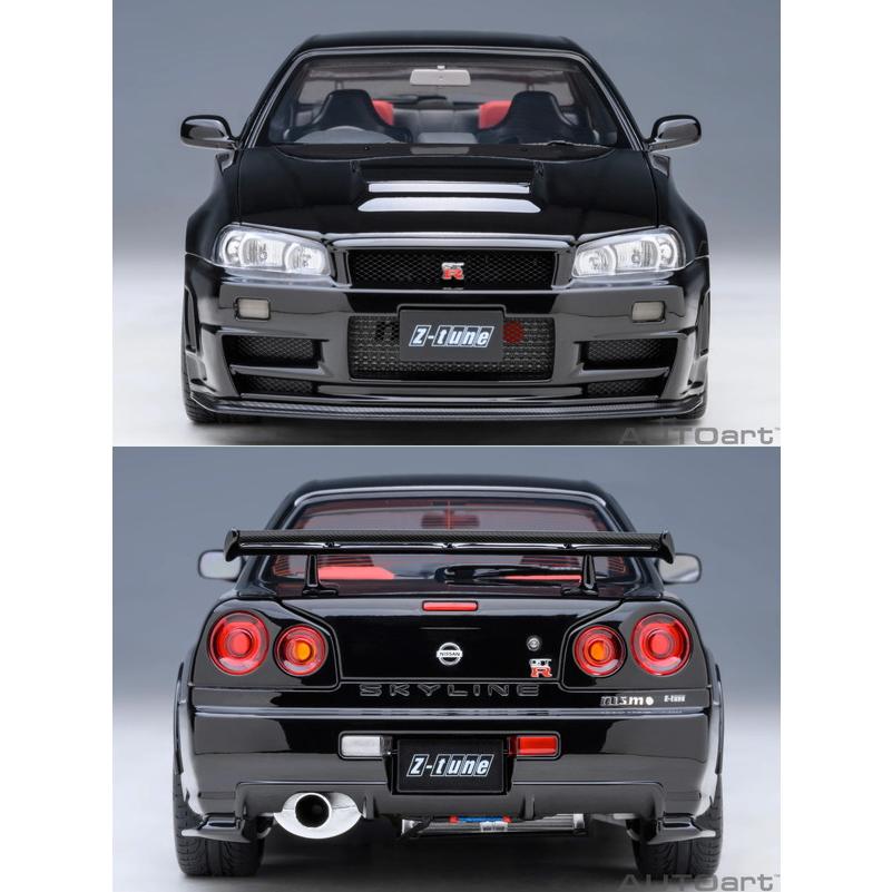 AUTOart 1/18 ニスモ R34 GT-R Z-tune ブラックパール 完成品ミニカー