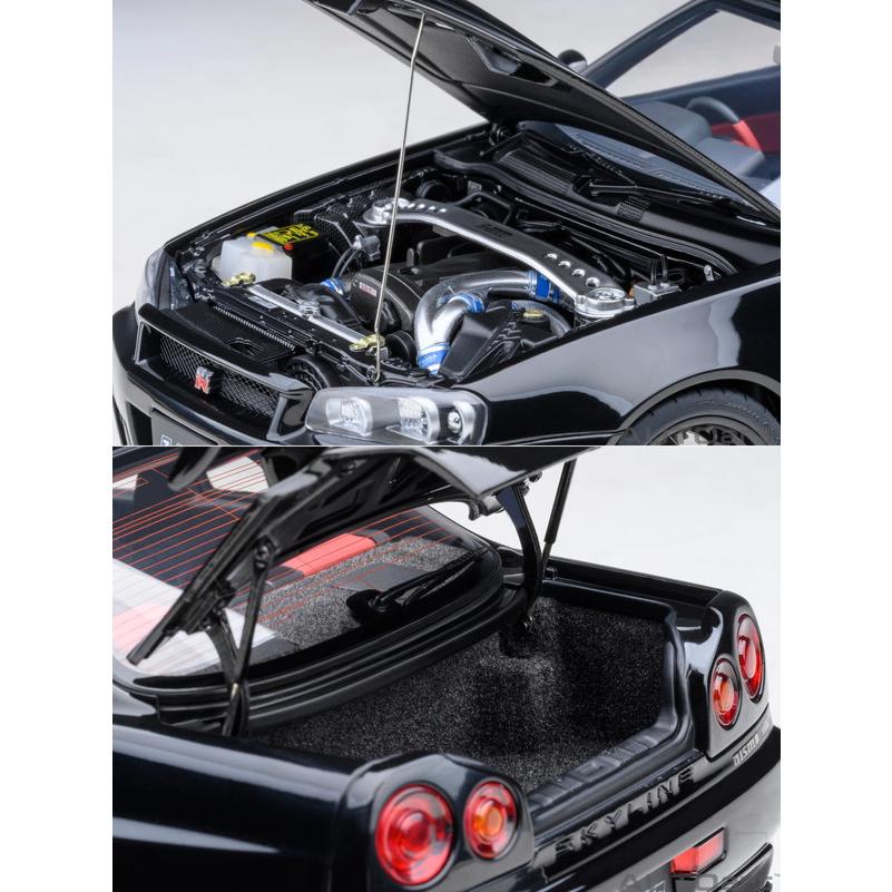 AUTOart 1/18 ニスモ R34 GT-R Z-tune ブラックパール 完成品ミニカー