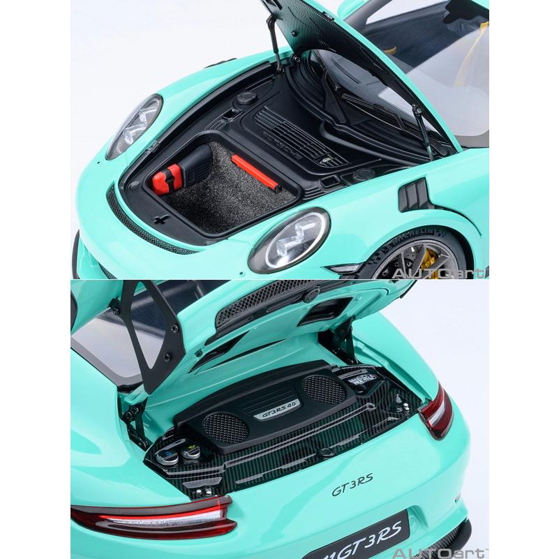 AUTOart 1/18 ポルシェ 911 (991.2) GT3 RS ミントグリーン 完成品