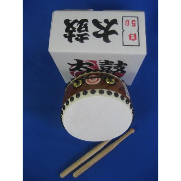 熱い販売 国産手作り本格皮和太鼓 巴 55号 バチ2本付き 国産手作り本格皮和太鼓 白 55号 バチ2本付き