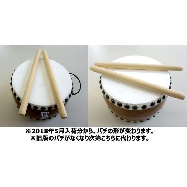 【動作確認済み】本格 ミニ 太鼓　65号　バチ２本付き 和太鼓 子ども 国産手作り本格皮和太鼓 白 65号 バチ2本付き 日本製 大阪太鼓工業組合