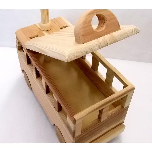 職人の手作り！ おおきな木のおもちゃ バス 木製玩具 国産 送料無料