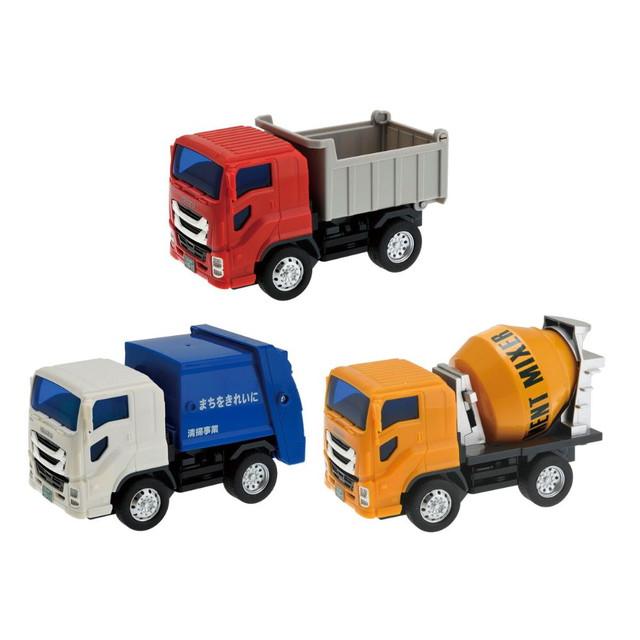 3点セット】ギガダンプmini＆ギガ清掃車mini＆ギガミキサーmini ISUZU