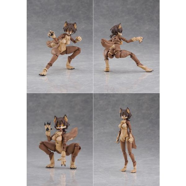 アオシマ けもプラ ニホンオオカミ+アーム&レッグパーツセット 01