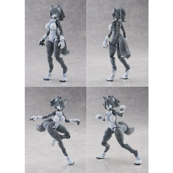 6月発売予定】 アオシマ けもプラ ハイイロオオカミ+アーム&レッグ