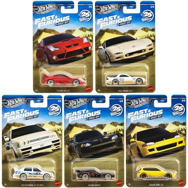 【6月20日発売予定】　ホットウィール(Hot Wheels) ワイルド・スピード テーマ アソート レースオフ 5台セット(各1台) HNR88-986P　送料無料（Yahoo!・トイスタジアムYahoo!店）