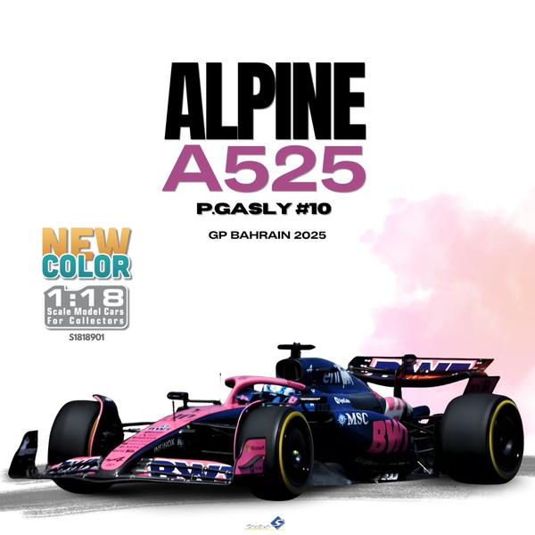 Alpine A525 BWT ミニカー 日本GP ピエールガスリー Bburago 1:43 Pierre Gasly Alpine A525 #10 式 1 2025 18-38258 #10