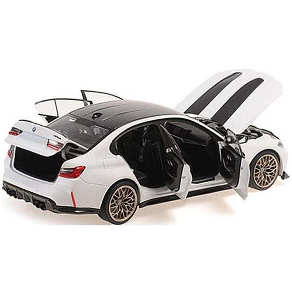  M3 1/18 ミニカー ディーラー特注 MINICHAMPS 1/18 BMW M3 CS 2023 ホワイト 完成品ダイキャストミニカー