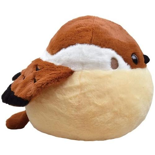 X*X様 ふくちゅげ幻獣 だこちてすぷりんくるちゃん ぬいぐるみ ふくふくスズメBIG ちゅんすけ ぬいぐるみ 全高約28cm 702311 スズメ