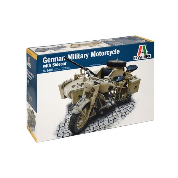 イタレリ 1/9 WW.II ドイツ軍 軍用サイドカー プラモデル IT7403 送料