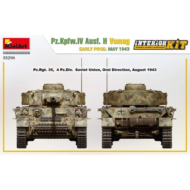 ミニアート インテリアキットシリーズ 1/35 WW.II ドイツ軍 IV号戦車 H型 初期生産型ヴォマーク社製 1943年5月 プラモデル MA35298　送料無料_3