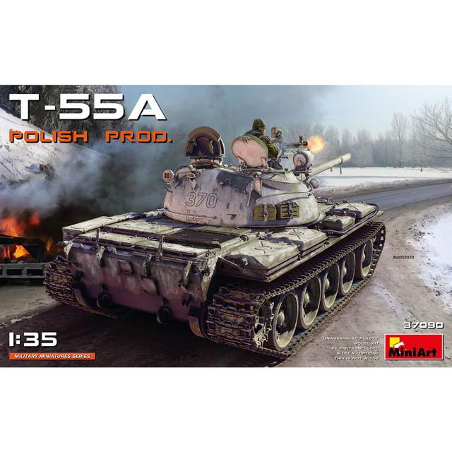 【中古】「非常に良い」ミニアート 1/35 T-55A ポーランド製 プラモデル MA37090 ミニアート 1/35 東欧諸国運用 T-55 A 1970-1970s ポーランド製