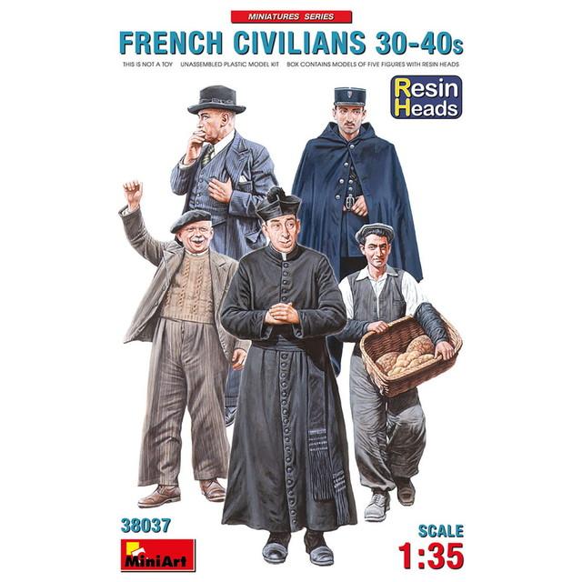 ミニアート 1/35 1930-40年代 昔日のフランス市民 フィギュア5体セット