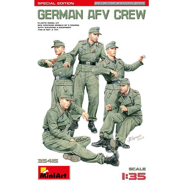 ミニアート 1/35 WW.II ドイツ軍 戦車兵セット5体(装備品付属