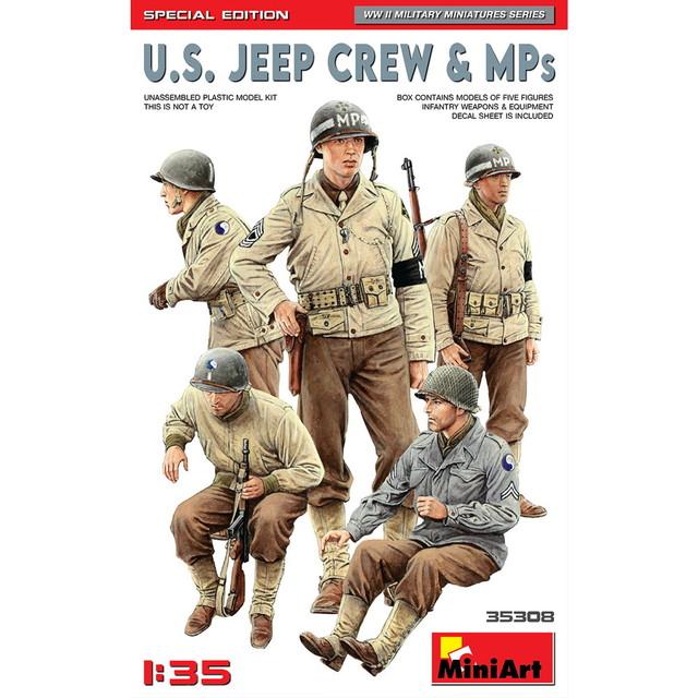 ミニアート 1/35 WW.II アメリカ軍 歩兵&憲兵 全5体セット プラモデル