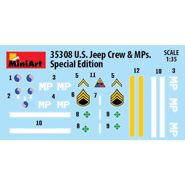 ミニアート 1/35 WW.II アメリカ軍 歩兵&憲兵 全5体セット プラモデル