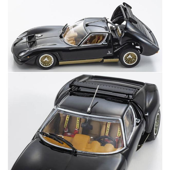 京商オリジナル 1/43 ランボルギーニ ミウラ SVR (ブラック/ゴールド