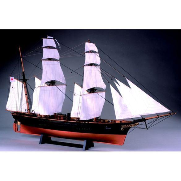 通販の人気 ウッディジョー 木製帆船模型 1/75 咸臨丸 帆付き ゲーム