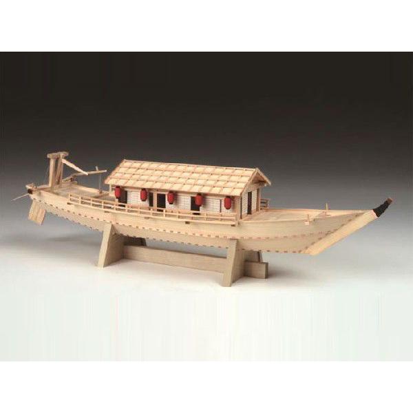 【送料無料】　ウッディジョー　木製船模型　1/24　屋形船｜toystadiumookawaya